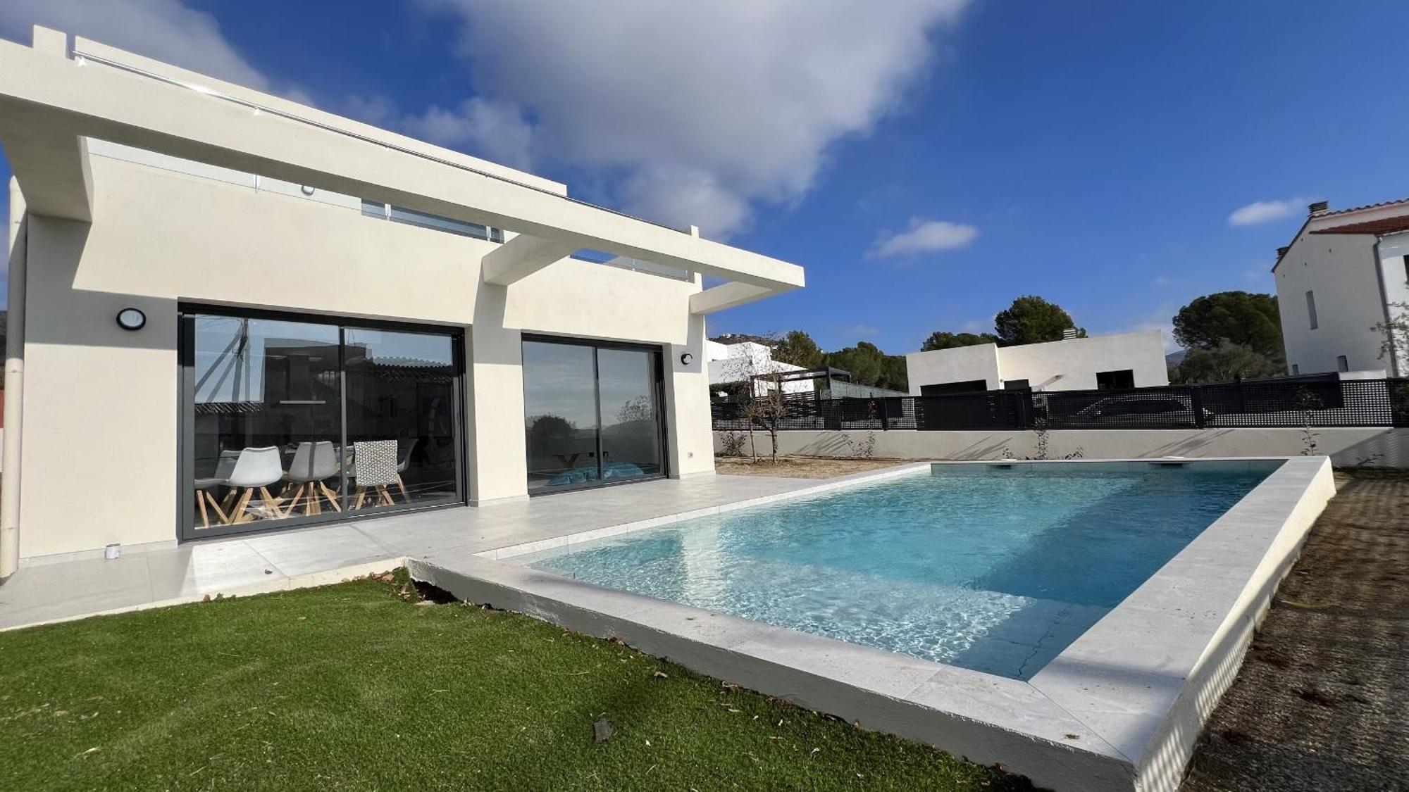 Casa Moderna Roses Con Piscina Y Jardin Mas Bosca, Roses Villa Palau Saverdera Buitenkant foto