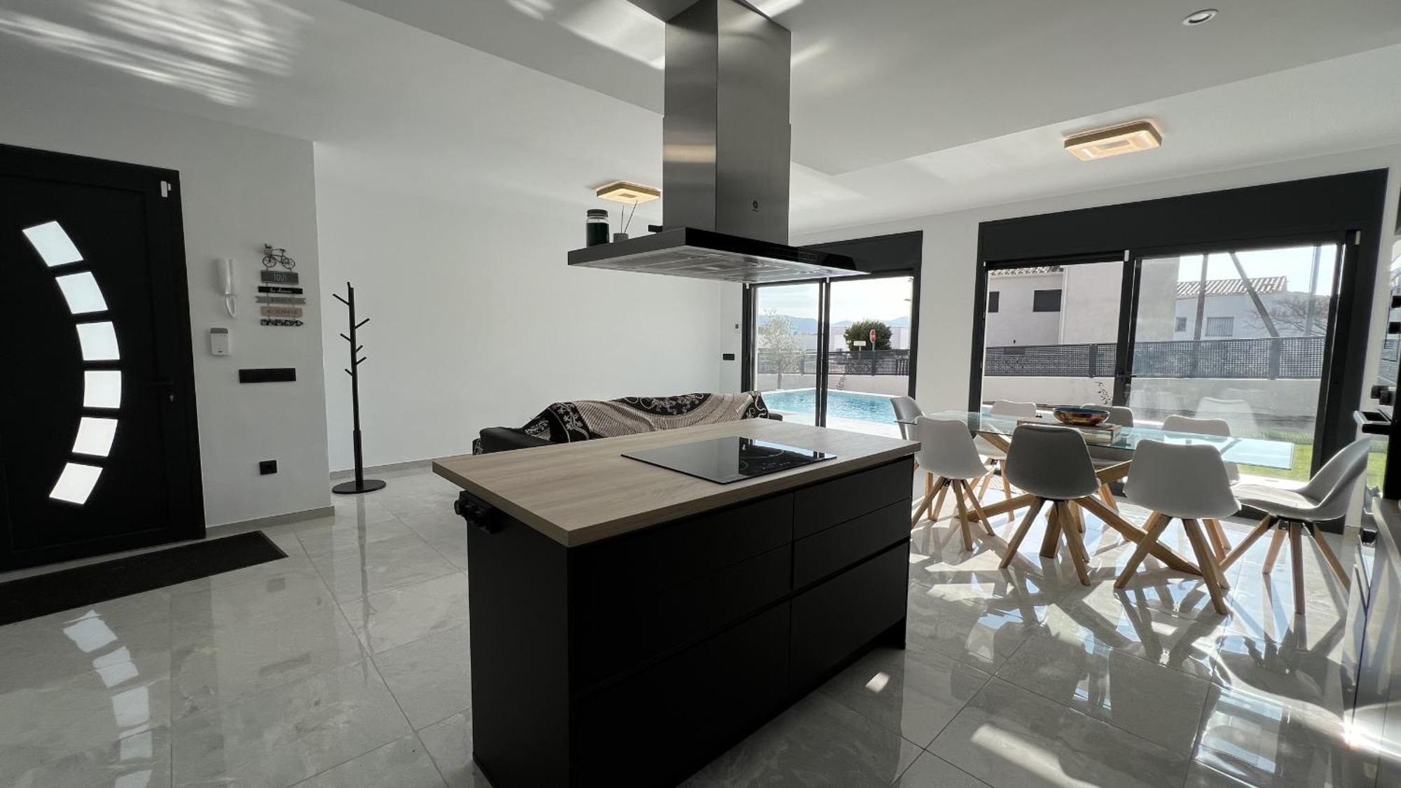 Casa Moderna Roses Con Piscina Y Jardin Mas Bosca, Roses Villa Palau Saverdera Buitenkant foto