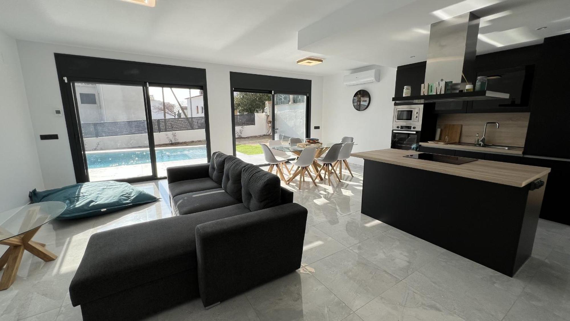 Casa Moderna Roses Con Piscina Y Jardin Mas Bosca, Roses Villa Palau Saverdera Buitenkant foto