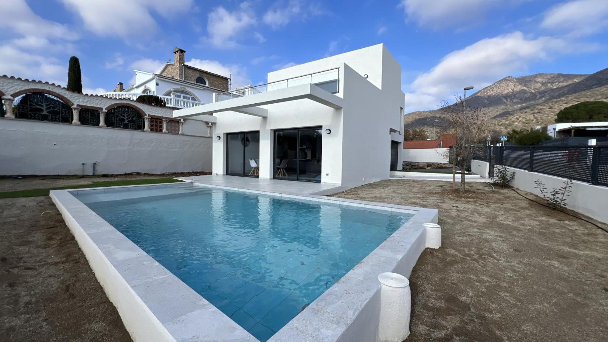 Casa Moderna Roses Con Piscina Y Jardin Mas Bosca, Roses Villa Palau Saverdera Buitenkant foto