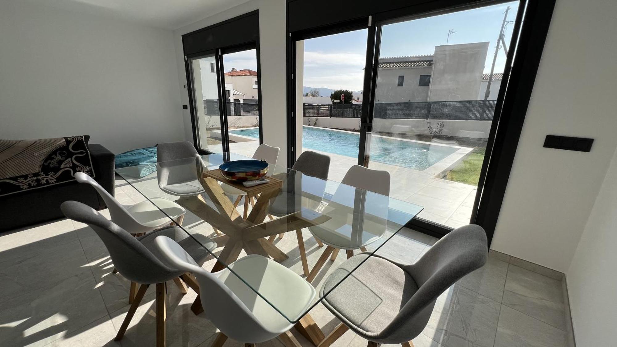 Casa Moderna Roses Con Piscina Y Jardin Mas Bosca, Roses Villa Palau Saverdera Buitenkant foto
