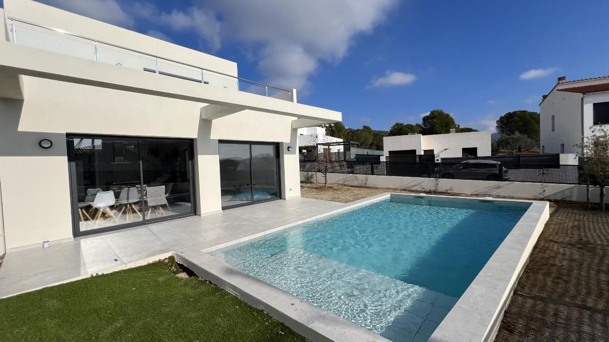 Casa Moderna Roses Con Piscina Y Jardin Mas Bosca, Roses Villa Palau Saverdera Buitenkant foto